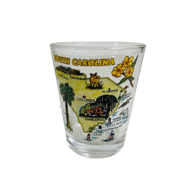 VTG Souvenir Shot Glass Collection Lot of 8 Destination Vacation Spots Mancave - Picture 5 of 11